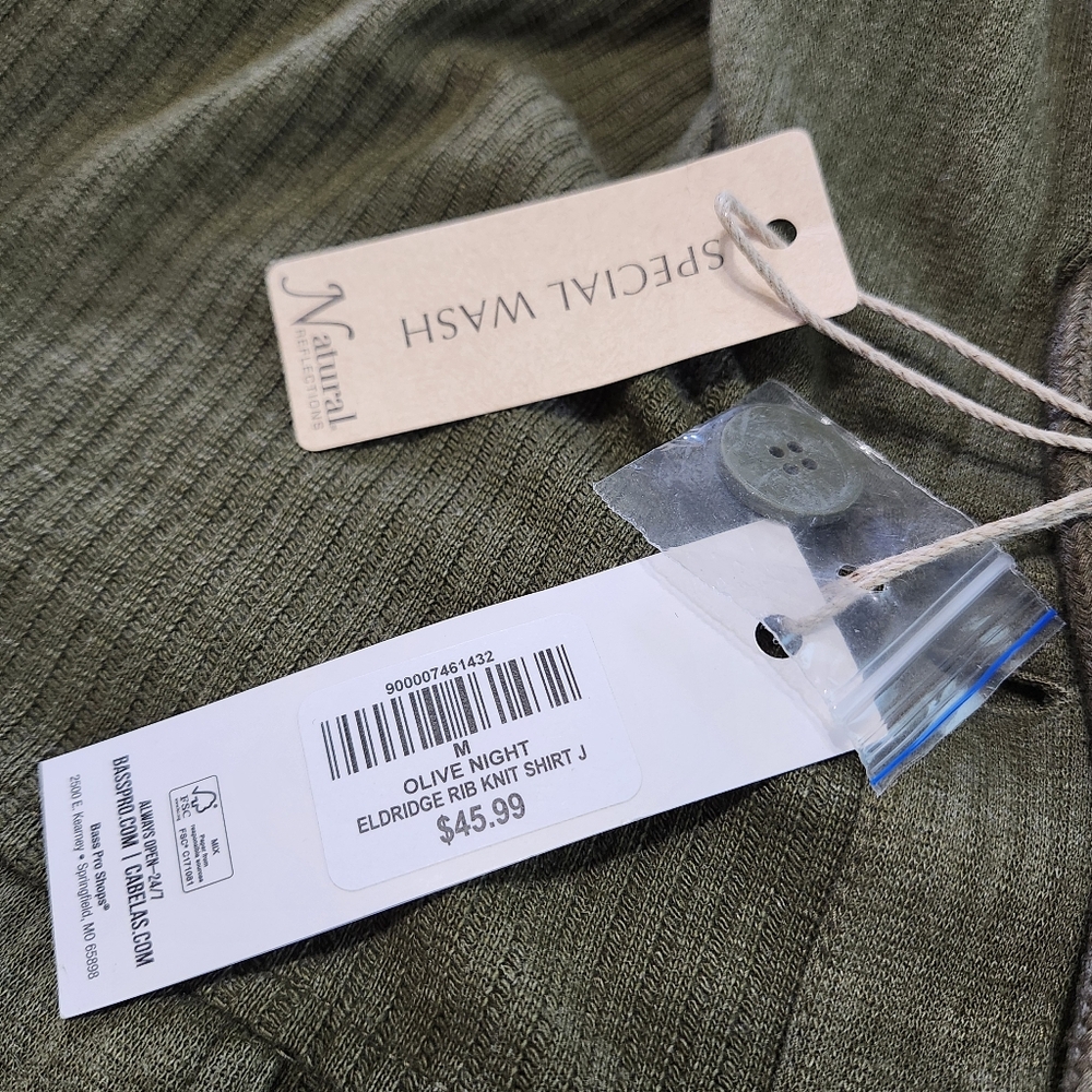 Natural Reflections Ribbed Button Front  Shacket - Picture 5 of 10